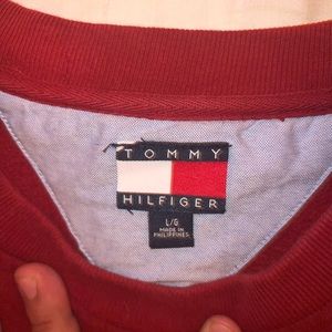 Tommy Hilfiger Crew neck suede sweater